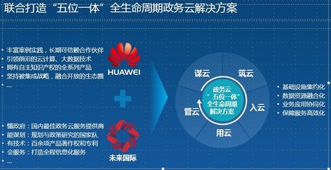 華為與未來國際聯合創新，探索政務云建設新模式